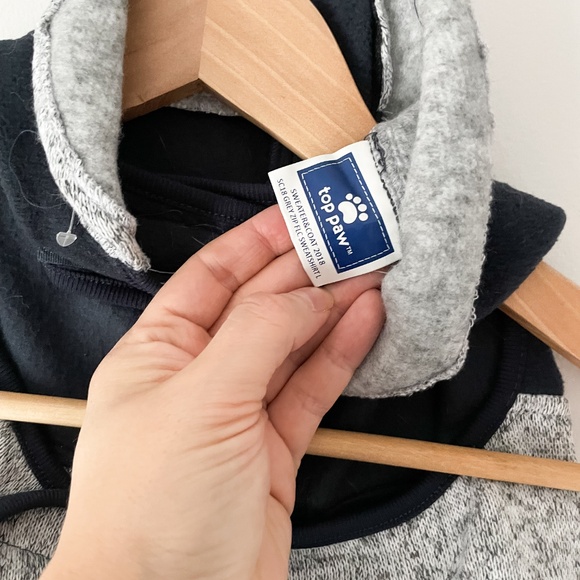 Top Paw // NWOT Grey Pet Fleece Sweatshirt Large - Picture 2 of 2